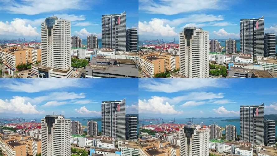 经济贸易海洋经济中国航运外贸出口沿海运输对外贸易深圳航拍城市发展